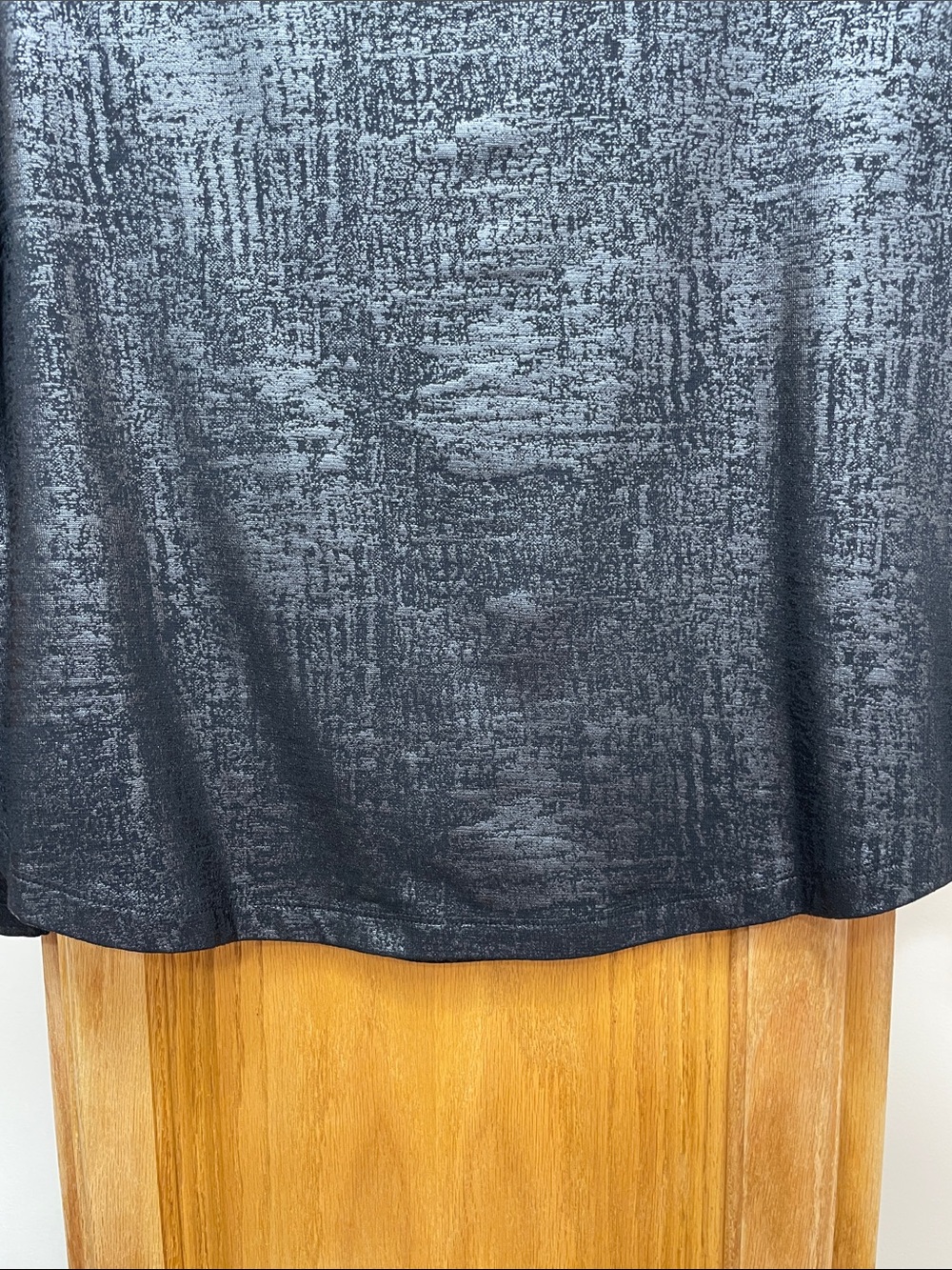 Liverpool Metallic Black Long-Sleeve Crewneck Top Medium Petite - Picture 13 of 15